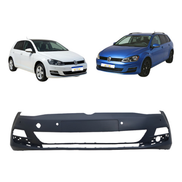 Para-choque Dianteiro Vw Golf 2014 2015 2016 2017 C/f Sensor - Preto