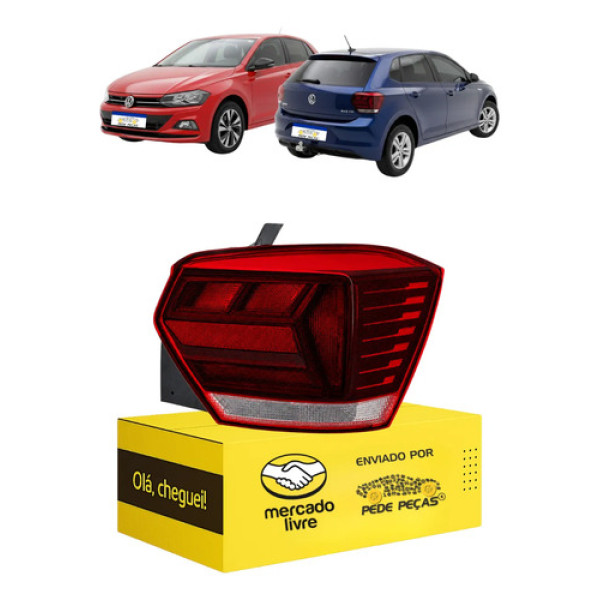 Lanterna Sinaleira Vw Polo 2018 19 20 21 2022 C/avaria Ld Direito/passageiro