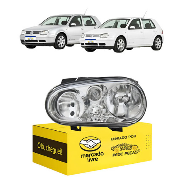 Sinaleira Vw Golf 2000 01 02 A 2007 S/auxiliar C/avaria Le Esquerdo/motorista
