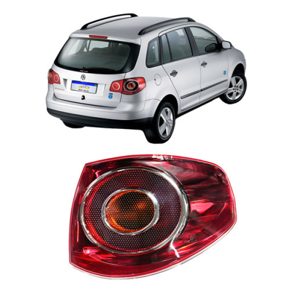 Lanterna Volkswagen Spacefox 06 2007 2008 2009 2010 Nova Ld Direito/passageiro Vermelho