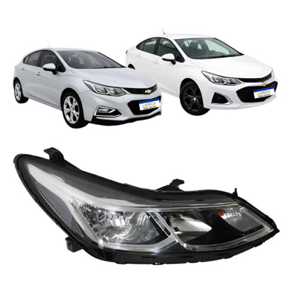 Farol Dianteiro Direito Cruze 2017 2018 2019 2020 A 2023 Lt Direito/passageiro Farol Dianteiro Direito Cruze 2017 2018 2019 2020 A 2023 Lt Direito/passageiro