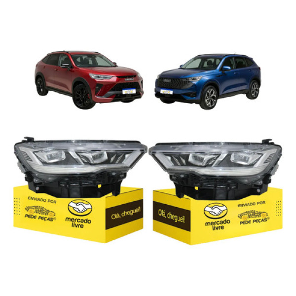 Par Farol Gwm Haval H6 Gt H6 2023 2024 2025 2026 Full Led Ambos Lados