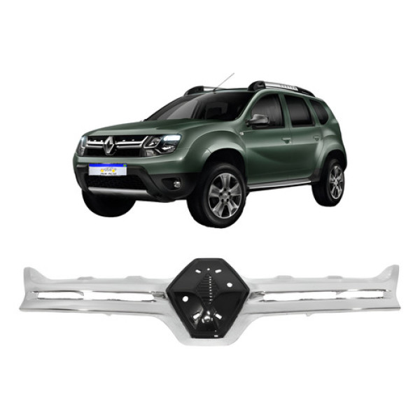 Friso Grade Renault Duster 2016 2017 2018 2019 2020 Cromado