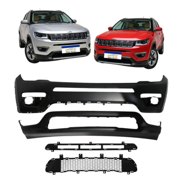 Parachoque Jeep Compass 2017 A 2021 Kit Grades E Spoiler 