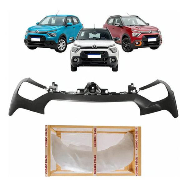 Parachoque Superior Citroen C3 2022 2023 2024 2025 2026 Novo Preto