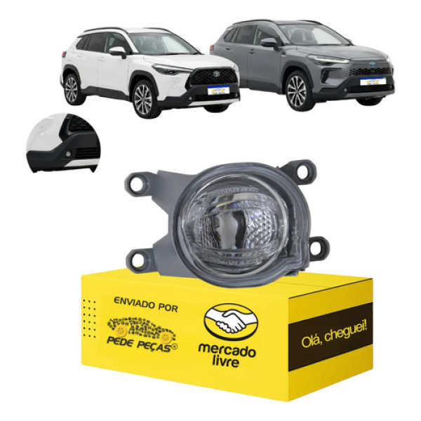 Farol Milha Cibié Corolla Cross 2021 22 23 24 A 2026 Led Ld Cristal