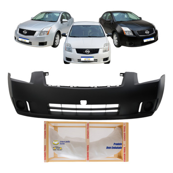 Parachoque Sentra 2008 2009 2010 3 Américas Full S Sl Preto