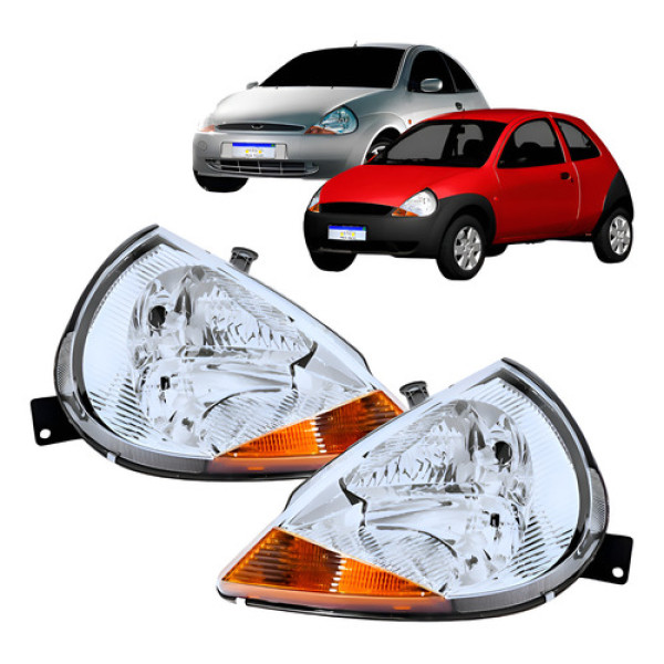 Par Farol Ford Ka 1997 1998 1999 2000 2001 2002 A 2007 Ambar Ambos Lados