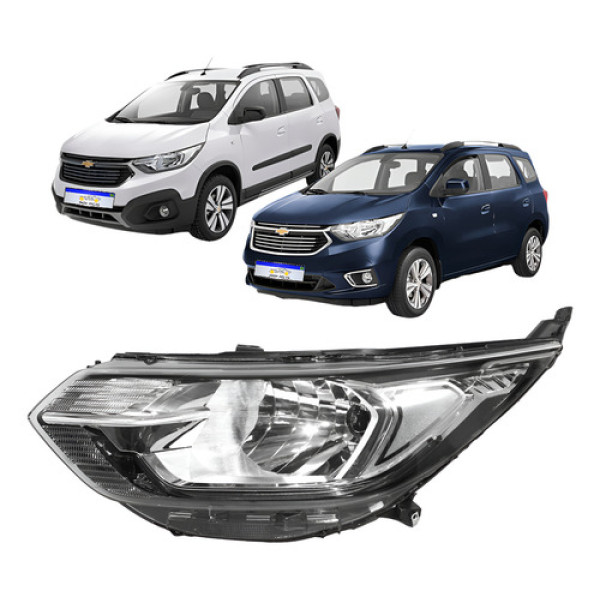 Farol Chevrolet Spin 2019 2020 2021 2022 2023 2024 C/led Le Esquerdo Farol Chevrolet Spin 2019 2020 2021 2022 2023 2024 C/led Le Esquerdo