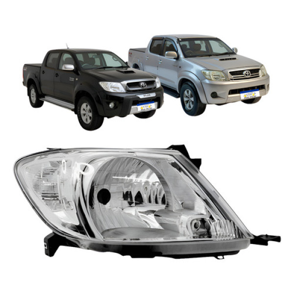 Farol Dianteiro Direito Toyota Hilux 2006 2007 2008 A 2011  Direito/passageiro