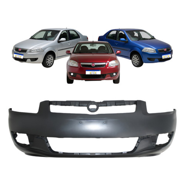 Parachoque Dianteiro Fiat Siena El 2013 2014 2015 2016 Novo Preto
