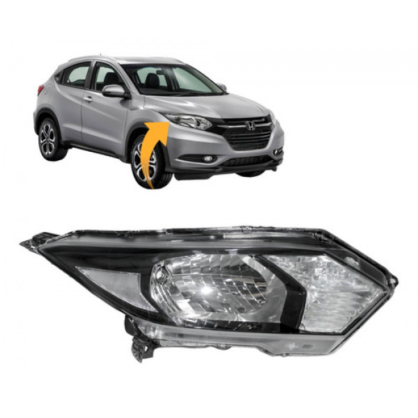 Farol Honda Hrv 2016 2017 2018 Dianteiro Lado Direito