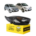 Farol Direito Ford Fiesta Rocam 2010 A 2014 Mascara Negra Direito/passageiro