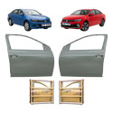 Par Porta Dianteira Vw Virtus 2017 18 19 20 21 22 23 A 2026 Dianteira Ambos Lados Cinza Para Pintura