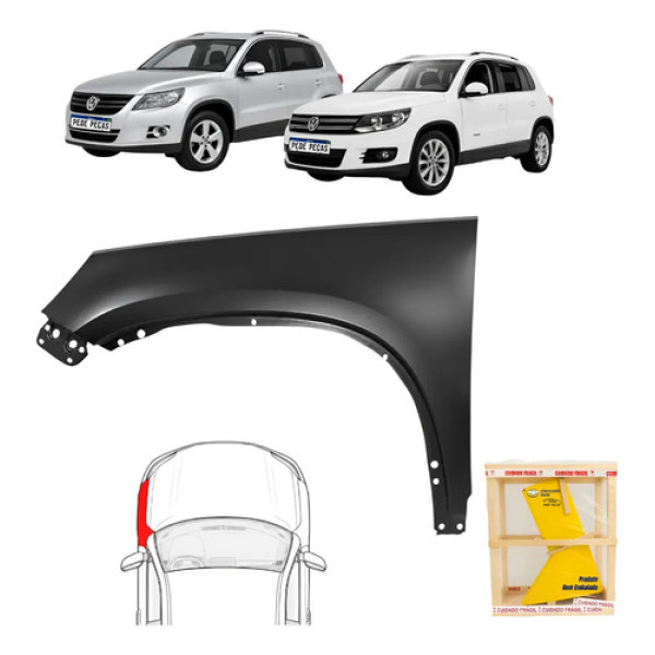 Paralama Volkswagen Tiguan 2009 10 11 12 13 14 15 16 2017 Le
