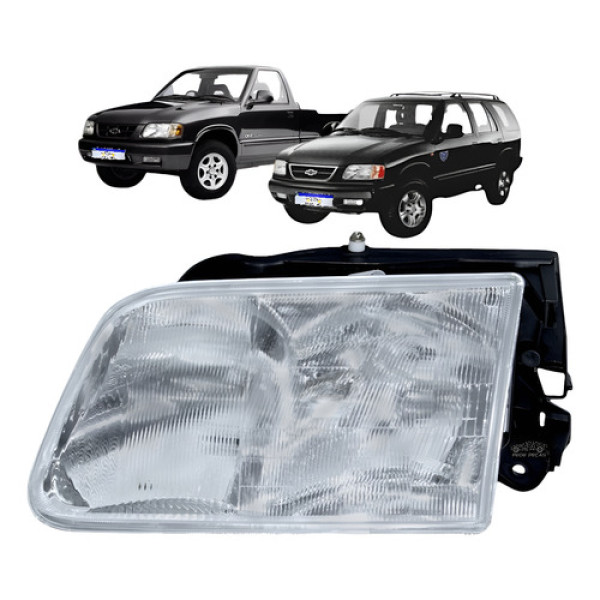 Farol S10 Blazer Std Dlx Executive 1995 A 2000 Cromado Le