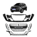 Kit Parachoque Peugeot 208 2020 A 2024 C/ Friso Preto Novo