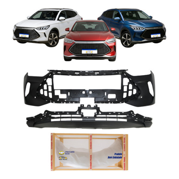Parachoque C/spoiler Byd Song Plus 2023 2024 2025 Preto