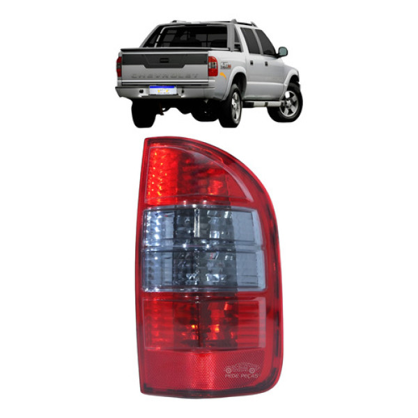 Lanterna Chevrolet S10 Pitbull 2001 2002 2003 A 2011 Fume Ld Direito/passageiro Fumê