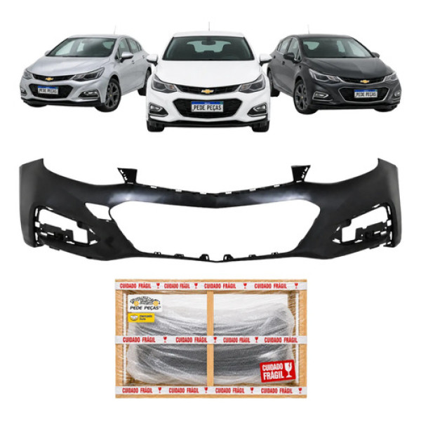 Parachoque Dianteiro Chevrolet Cruze 2017 2018 2019 Novo Preto