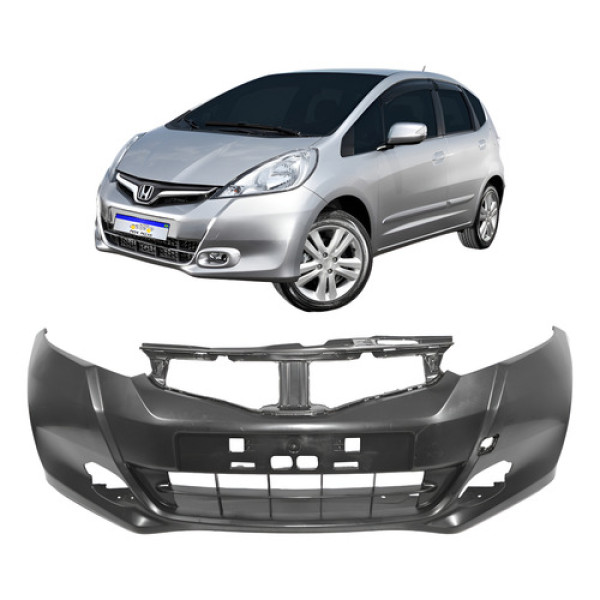 Parachoque Dianteiro Honda Fit 2013 2014 Novo C/furo 
