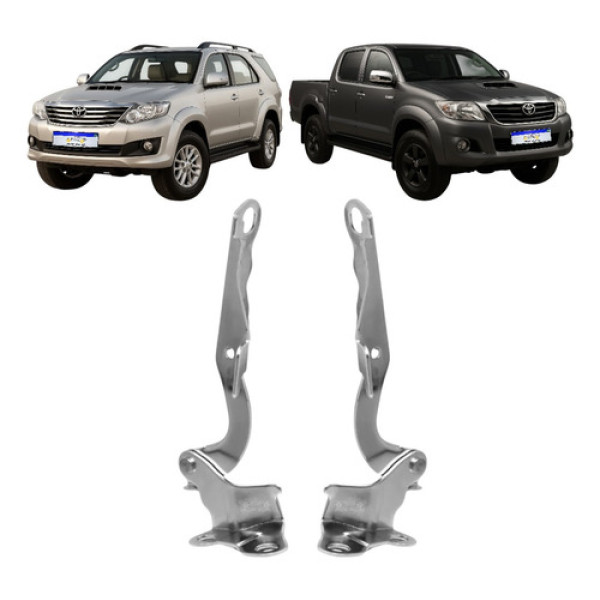 Par Dobradiça Braço Capo Toyota Hilux Sw4 2005 06 07 A 2015
