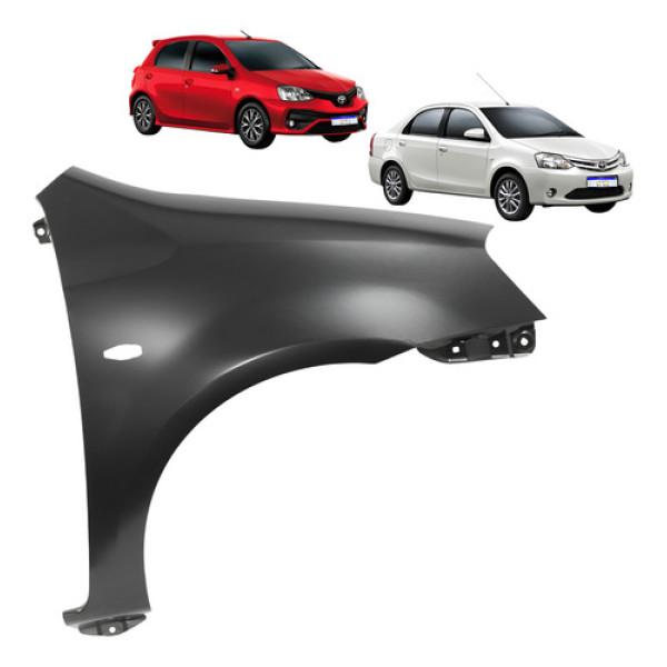 Paralama Etios 2013 2014 2015 2016 2017 A 2021 L.d C/furo  Preto Direito