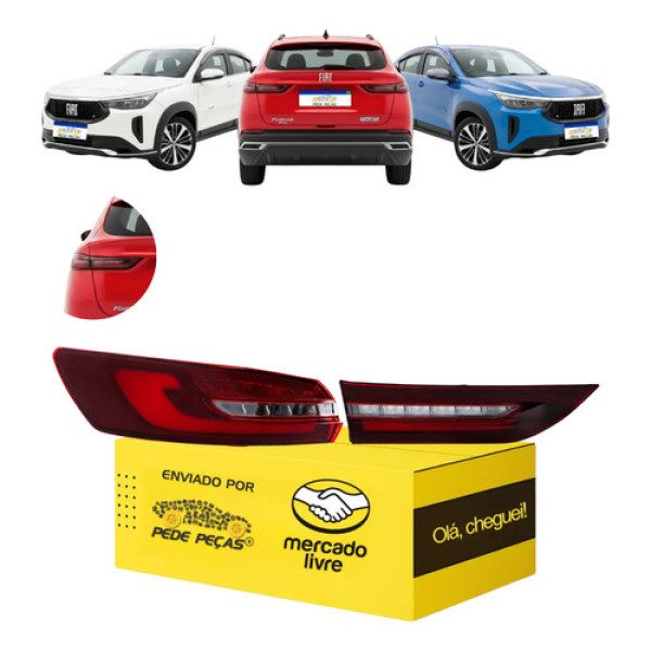 Kit Lanterna Canto Mala Fastback 2023 24 A 2026 Full Led Le Esquerdo/motorista Fumê