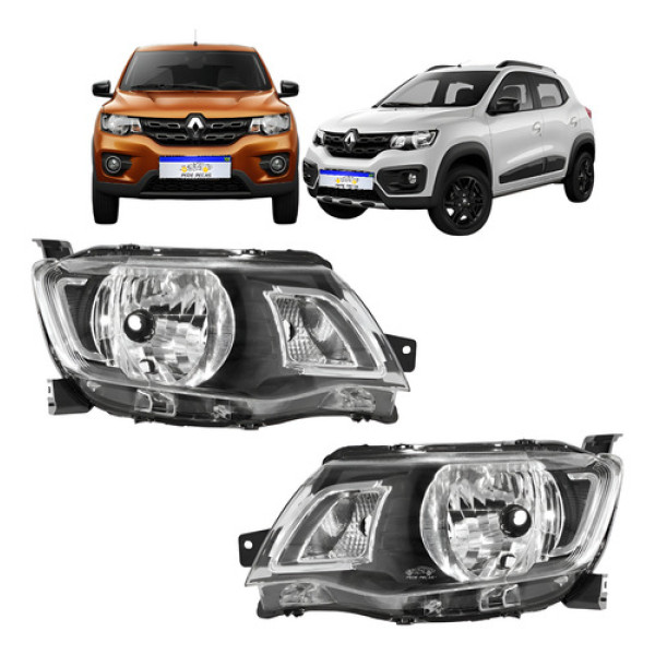 Par Farol Renault Kwid 2017 2018 2019 2020 2021 2022 Novo