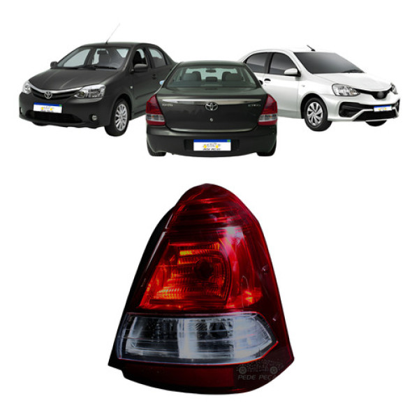 Lanterna Etios Sedan 2013 2014 2015 2016 2017 2018 Fumê Ld Direito/passageiro Direito