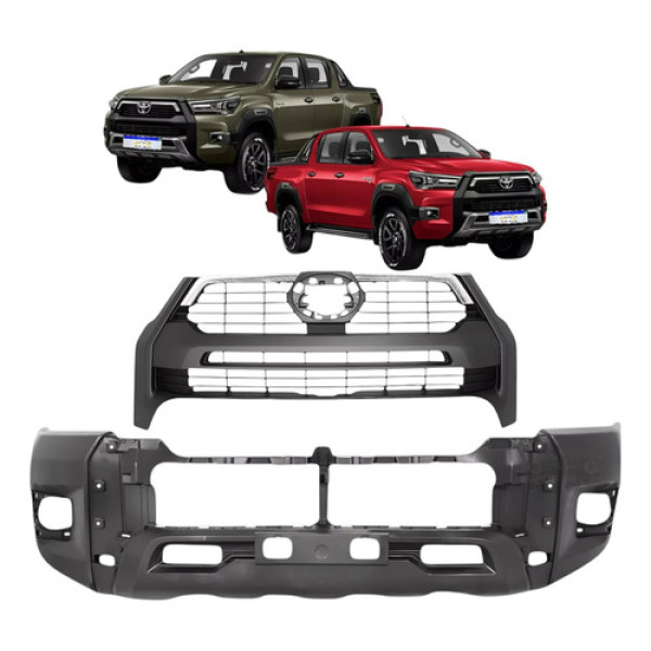Kit Grade Parachoque Hilux Rocco Conquest 2022 2023 2024