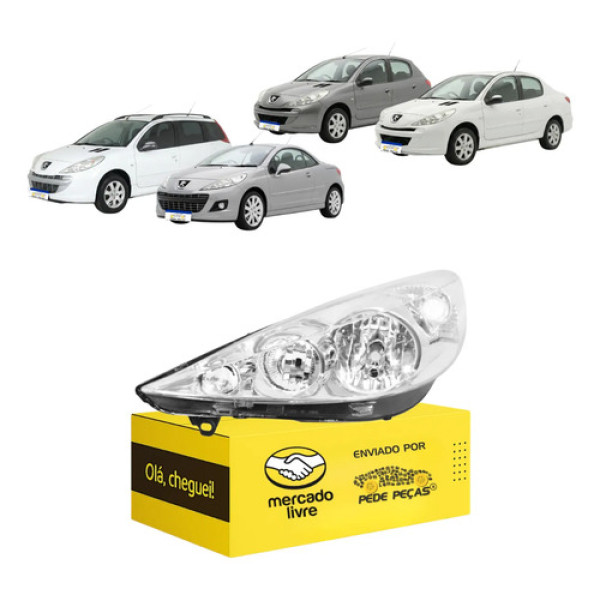 Sinaleira Esquerda Peugeot 207 2008 2009 10 11 12 13 14 2015 Esquerdo/motorista