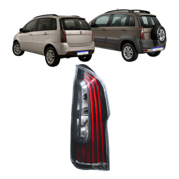 Lanterna Fiat Idea 2011 2012 2013 2014 A 2016 C/led Fume Le