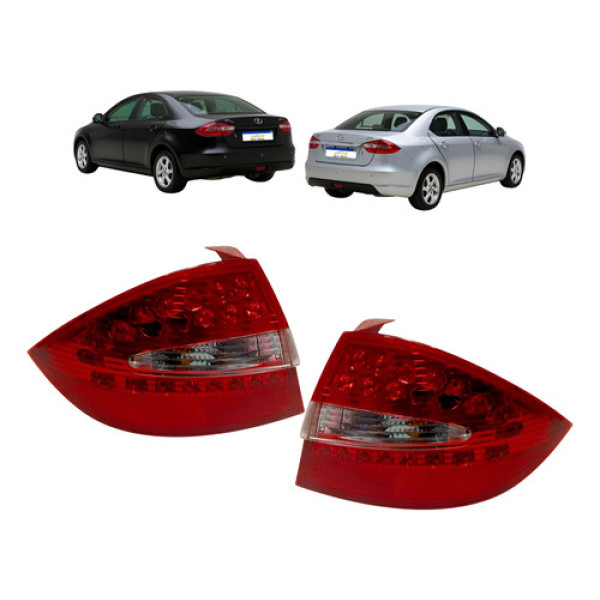 Par Lanterna Sinaleira Traseira Jac J5 2013 C/soquete Novo