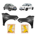 Par Paralama Fiat 500 Abarth 2009 2010 2011 2012 2013 2015