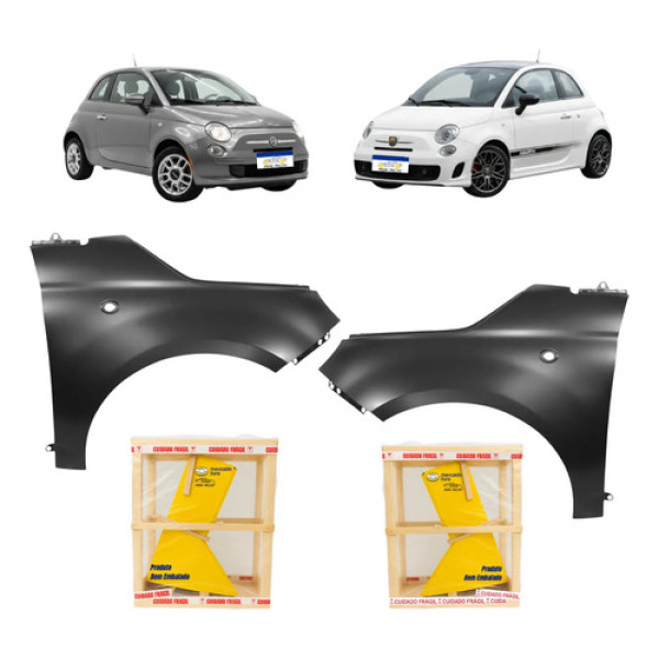 Par Paralama Fiat 500 Abarth 2009 2010 2011 2012 2013 2015