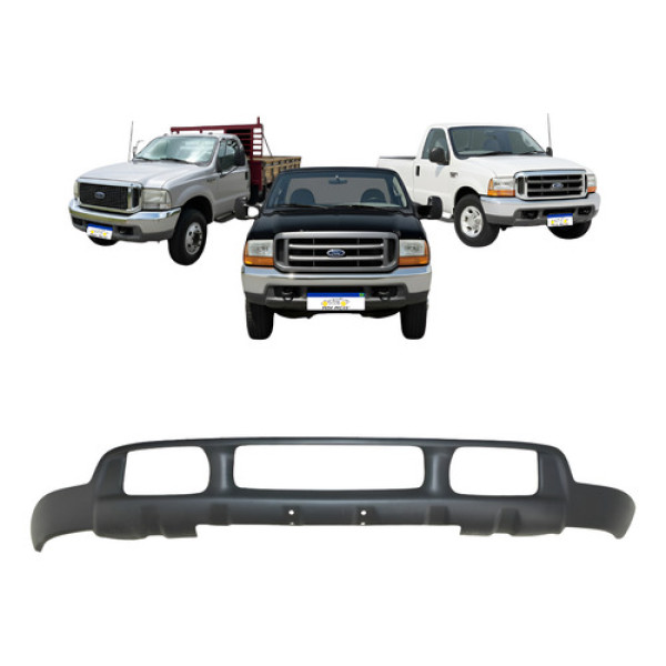 Spoiler Parachoque Ford F250 F350 F4000 1999 A 02 03 04 2005 - Preto