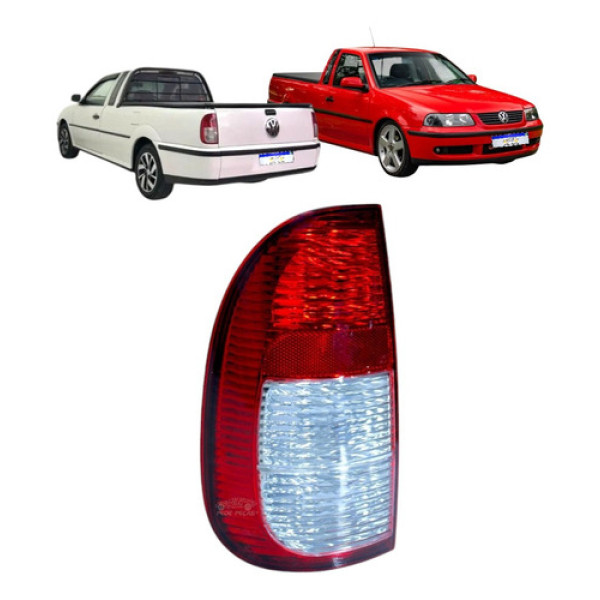 Lanterna Vw Saveiro Surf Plus G2 G3 1998 99 00 01 A 2005 Le - Esquerdo/motorista - Vermelho/bicolor