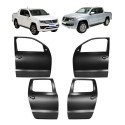 Kit Portas Dianteiras/traseiras Vw Amarok 2010 A 2025 Novo Dianteira 4 Lados Preto