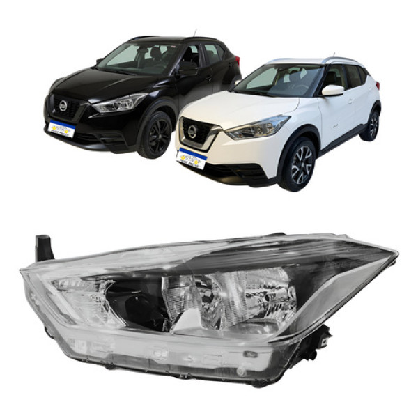 Farol Nissan Kicks 2017 2018 2019 2020 2021 Novo L.e Esquerdo