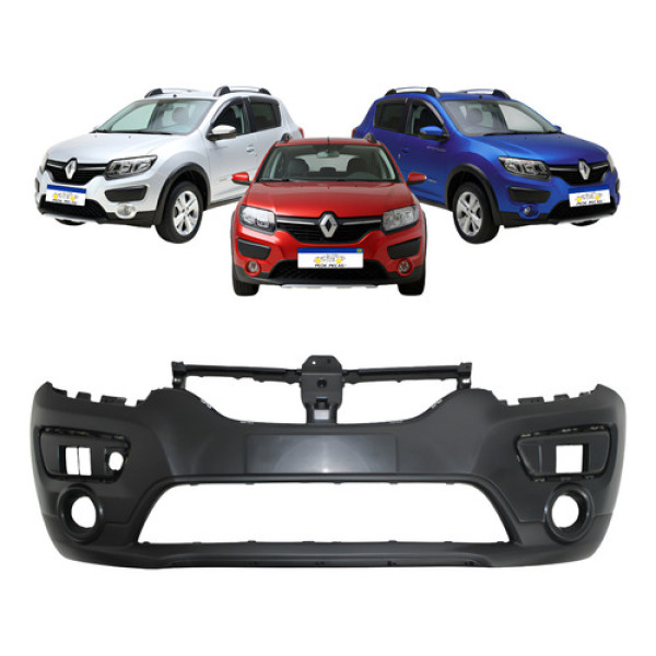 Parachoque Sandero Stepway 2014 2015 2015 2016 2017 18 2019 Preto
