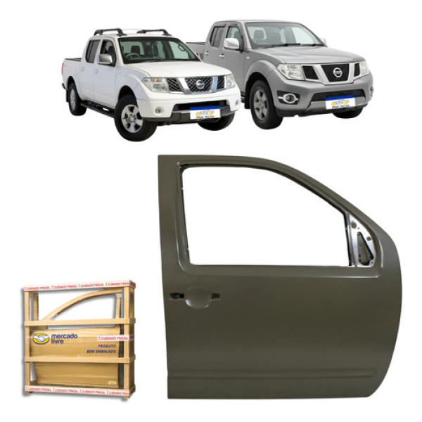 Porta Dianteira Frontier 2008 2009 10 11 12 A 2016 Nova L.d Dianteira Direito Cinza
