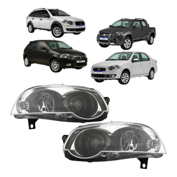 Par Farol Fiat Palio 2009 A 2011 Palio Weekend 2009 A 2014 