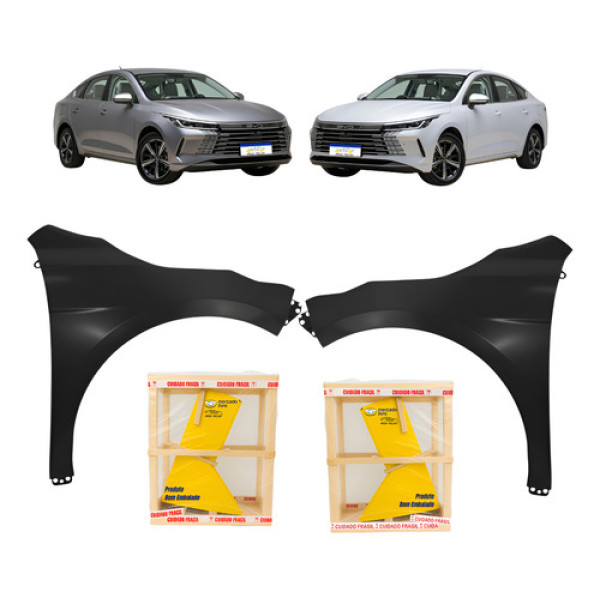 Par Paralama Byd King 2024 2025 2026 Preto Novo Gl Gls