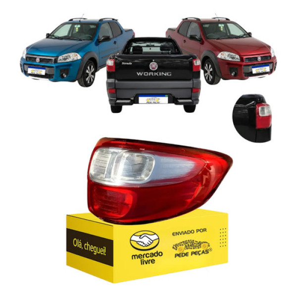 Lanterna Sinaleira Fiat Strada 2014 15 16 17 18 19 2020 Ld Direito/passageiro