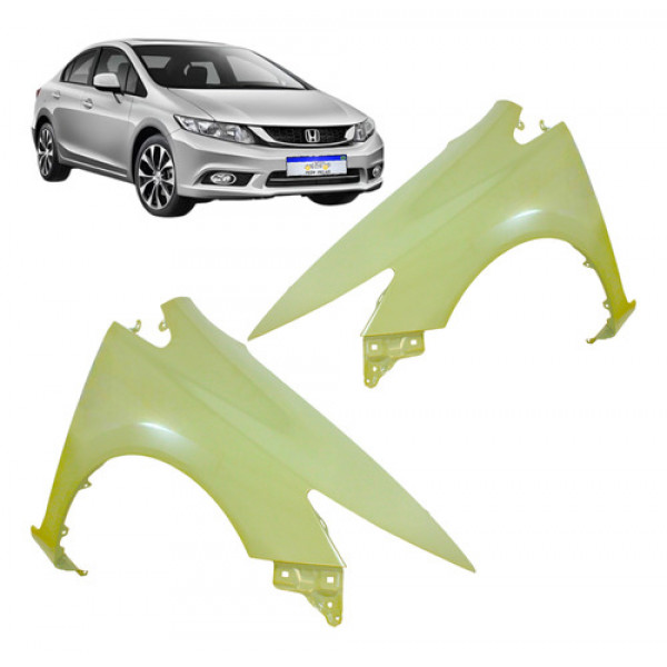 Paralama Honda Civic 2012 2013 2014 2015 2016 Dianteiro Novo