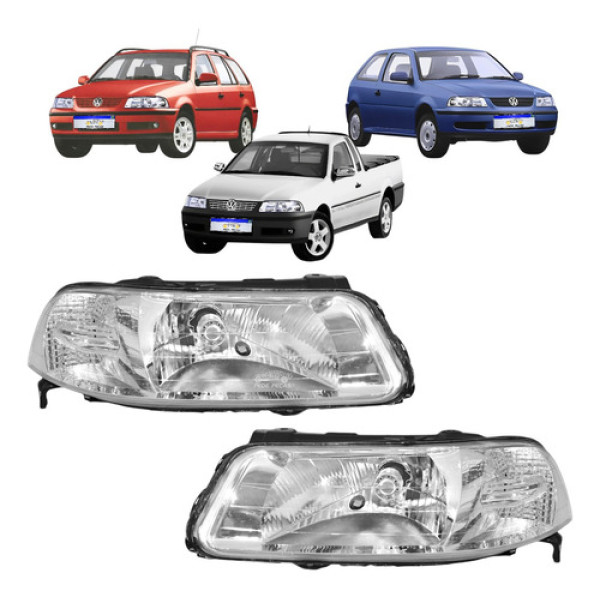 Farol Vw Gol Saveiro Parati G3 1999 2000 2001 2002 A 2005