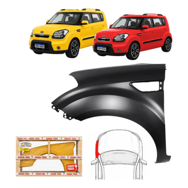 Paralama Kia Soul 2009 2010 2011 2012 2013 2014 Ex Le