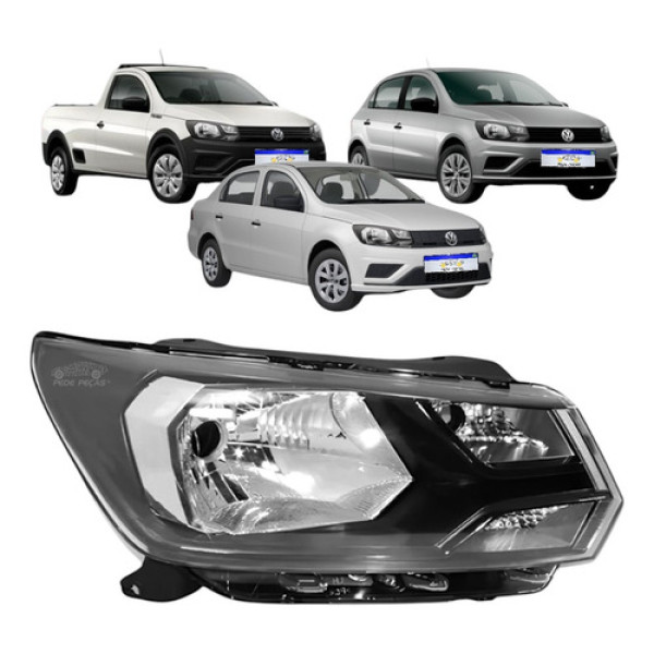 Farol Gol Voyage G8 Saveiro G7 Robust 2018 A 2021 Novo Ld