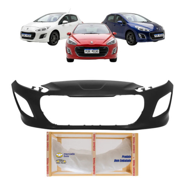 Parachoque Dianteiro Peugeot 308 2012 2013 14 2015 Novo Preto